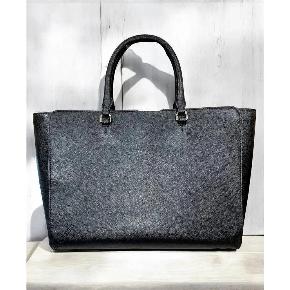 Tory Burch Saffiano Leather Emerson Medium Zip Tote Bag